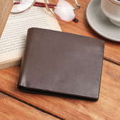 Brown Leather Wallet (Top)