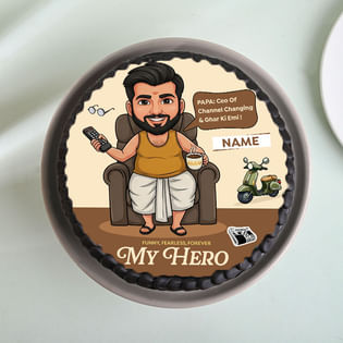 Best Dad Ever Chocolate Photo Cake