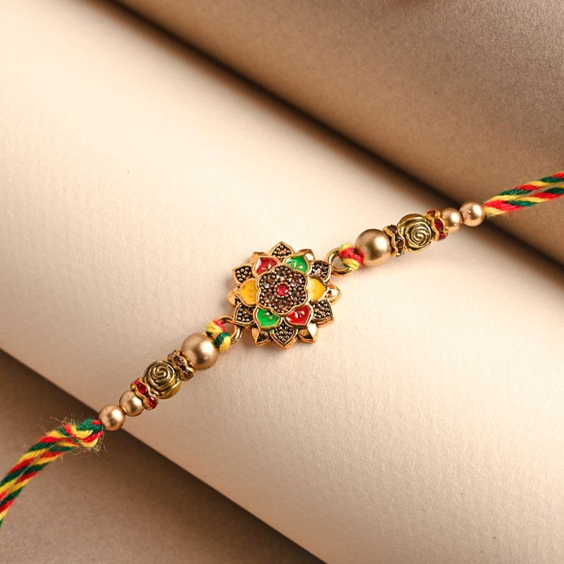 Order Colorful Mandala Rakhi For Brother Online - Fancy Rakhi