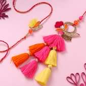 Colorful Tassel Bhaiya Bhabhi Rakhis