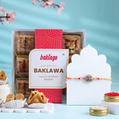 Colour Pop Rakhi With Baklawa