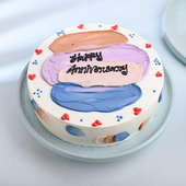 Colourful Chocolate Marriage Anniversary Cake