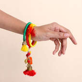 Colourful Bangle Rakhis With Tassels