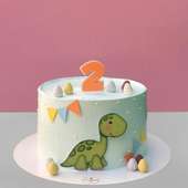 Colourful Dinosaur Theme Cake