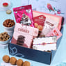 Colourful Floral Rakhi N Sweet Nutty Treats Hamper