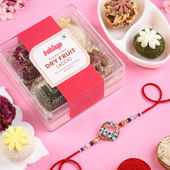 Golden Ganesha Rakhi With Laddoos