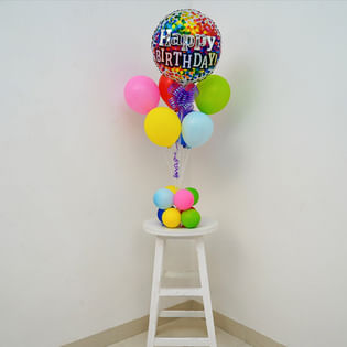 Colourful Glee Birthday Balloon