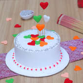 Colourful Hearts Cake