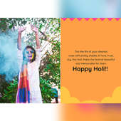 Colourful Holi Card