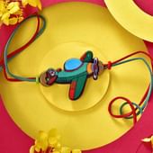 Colourful N Cutie Aeroplane Kids Rakhi