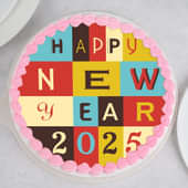 Happy New Year Poster Cake