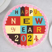 Happy New Year Poster Cake
