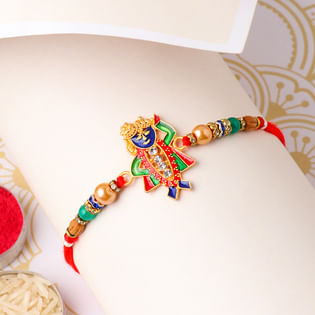 Send Colourful Shree Krishna Rakhi Online in India - Divine Rakhi 
