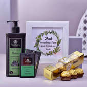 Combo Of Face N Body Wash With Perfume And Frame For Dad