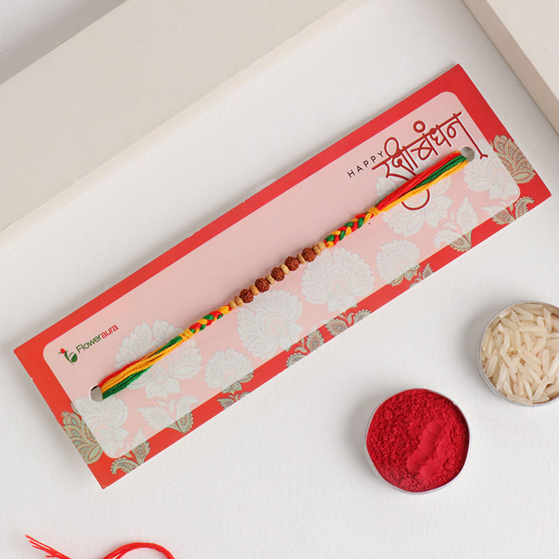 Combo of Mauli Rakhi N Bakingo Almonds Cookies