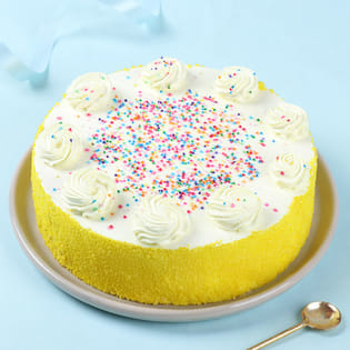 Sprinkled Vanilla Cake