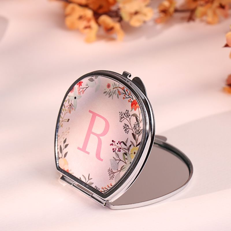 Compact Personalised Initial Mirror