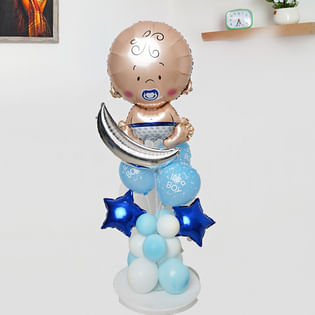 Congratulations Boy Balloon: Balloon Bouquet for little angel boy 