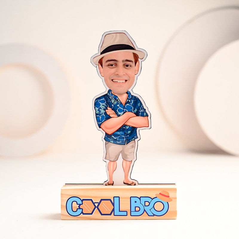 Cool Bro Personalised Caricature