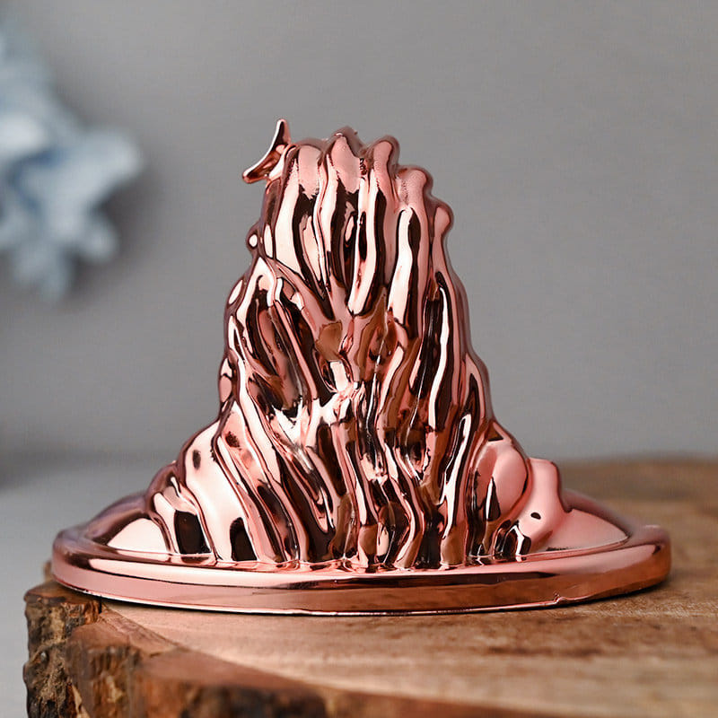 Back View of Copper Coloured Shiva Figurine