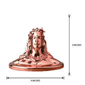Measurement of Copper Coloured Shiva Figurine