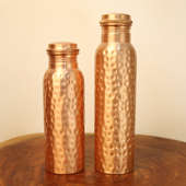 Copper Water Bottle Duo