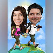 Couple Caricature Poster