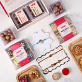 Couple N Kid Rakhis With Sweets N Gourmet Treats