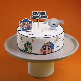 Crayon Shinchan N Friends Cake