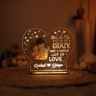 Crazy Love Personalised Led Tabletop