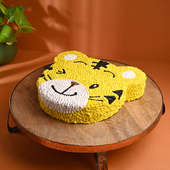 Creamy Delight Tiger Theme Cake