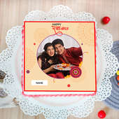 Photo Custom Rakhi Cake Combo