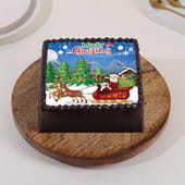 Creamy Xmas Photo Cake