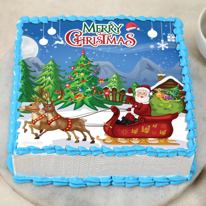 Creamy Xmas Photo Cake