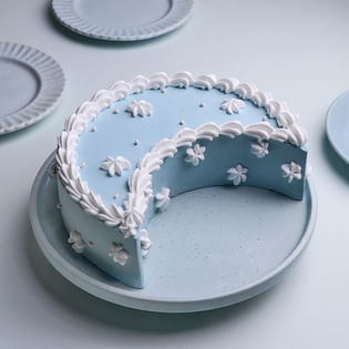 Crescent Moon Eid Cake