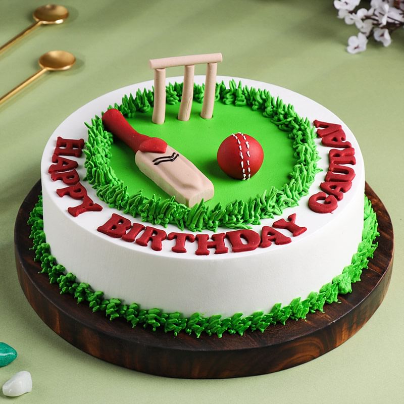 Cric Buzz Cricket Theme Cake