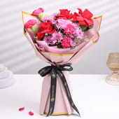 Crimson & Lavender Love Bouquet