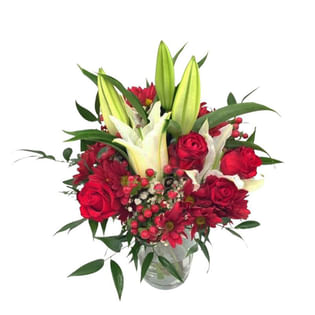 Crimson Bloom Ensemble Delight