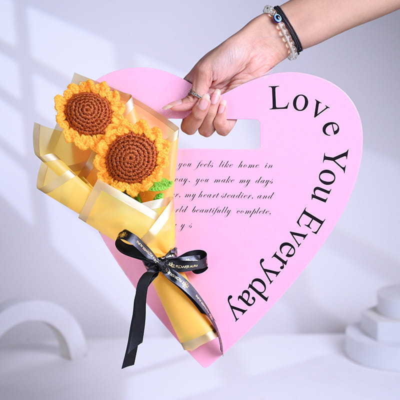 Crochet Sunflower Bouquet