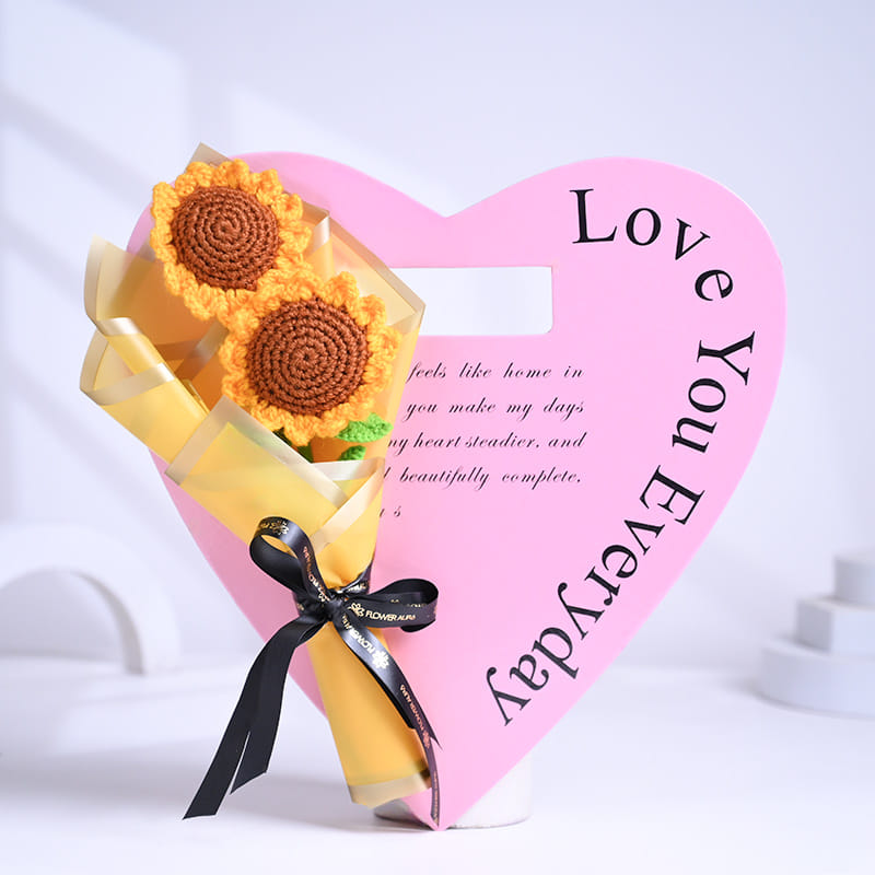 Crochet Sunflower Bouquet