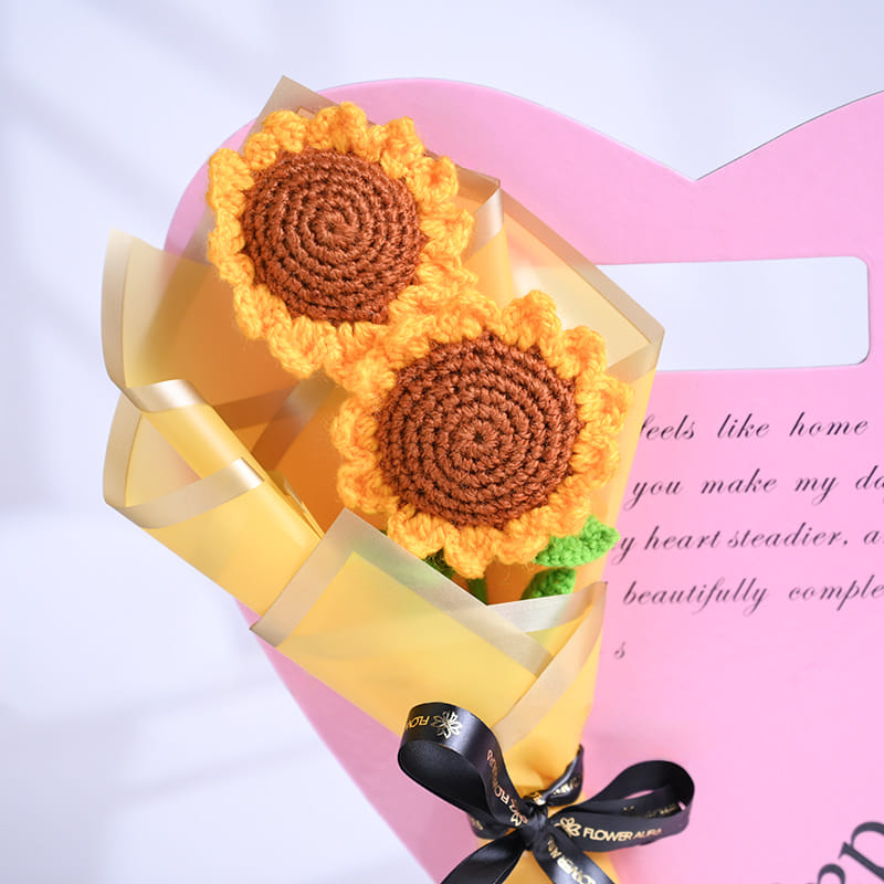 Crochet Sunflower Bouquet