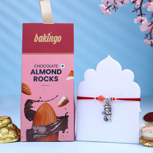 Crown Kitty Kids Rakhi With Almond Rocks