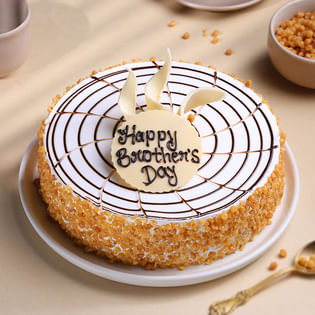 Crunchy Butterscotch Brothers Day Cake