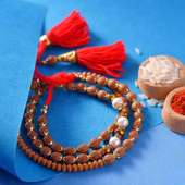 Order Crystal Pearl Bracelet Rakhi Online in India