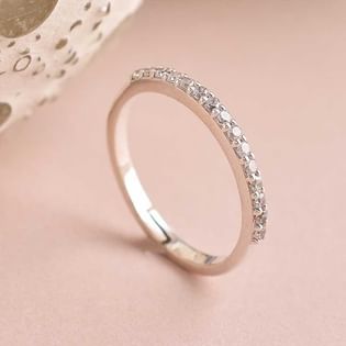 Cubic Zirconia Silver Ring