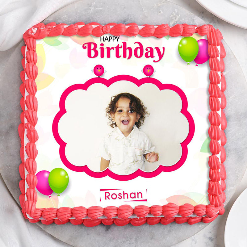 Photo Cake for Birthday