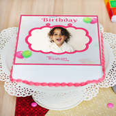 Birthday Photo Cake - Zoom View