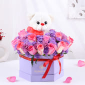 Cuddly Love With Floral Elegance