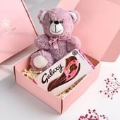 Cuddly Teddy N Heavenly Chocolate Combo
