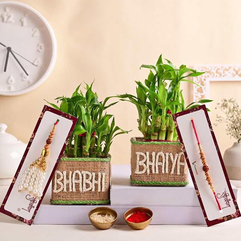 Custom Bhai Bhabhi Bamboos N Rakhis